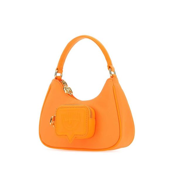 CHIARA FERRAGNI Fluo orange fabric Vicky handbag - Picture 2 of 2